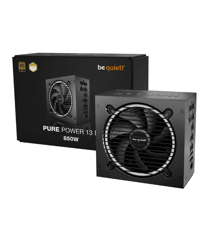 Be Quiet! 850W Pure Power 13 M PSU Fully Modular Semi-Passive Fan 80+ Gold ATX 3.1