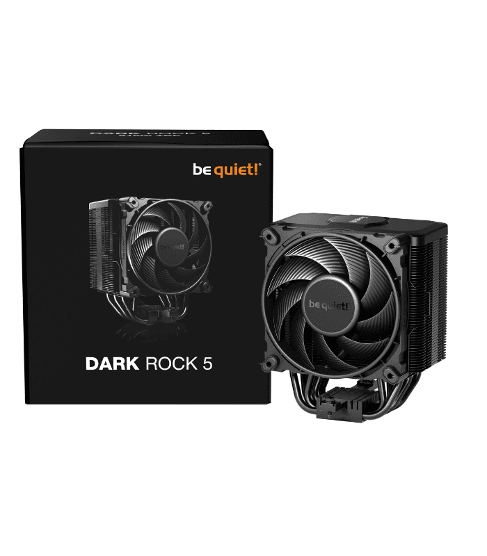 Be Quiet! BK035 Dark Rock 5 Heatsink & Fan Intel/AMD Silent Wings Fan 6 High-Performance Heat Pipes