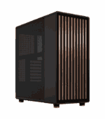 Fractal Design North Charcoal Black (Black Solid) Case, ATX, Fine Mesh Side, 2 Fans, USB-C, Walnut Front
