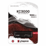 Kingston 1TB KC3000 M.2 NVMe Gen4 SSD, M.2 2280, PCIe4, 3D TLC NAND, R/W 7000/6000 MB/s, 900K/1M IOPS, Aluminium Heatspreader