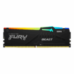 Kingston Fury Beast RGB 32GB Kit (2 x 16GB), DDR5, 5600MHz, CL36, 1.25V, ECC, PMIC, AMD EXPO & Intel XMP 3.0, Black, DIMM Memory