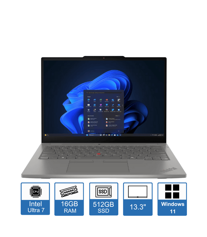 Lenovo ThinkPad L13 Gen 6 2-in-1 13.3 WUXGA Touch Display Intel Core Ultra 7-225U 16GB RAM 512GB SSD Windows 11 Pro 1 Year Premium Warranty