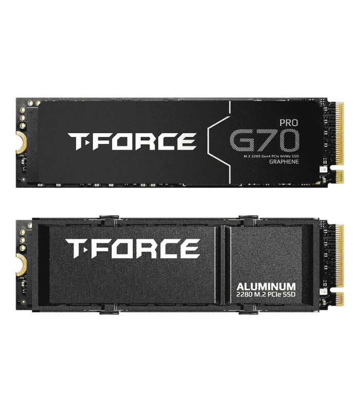 Team 4TB T-Force G70 Pro M.2 NVMe Gen4 SSD Team 4TB T-Force G70 Pro M.2 NVMe Gen4 SSD M.2 2280 PCIe4 3D NAND R/W 7400/6800 MB/s Graphene Heatsink - Image 1