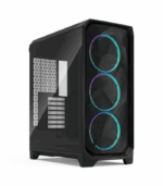 Fractal Design Meshify 3 (Black RGB TG Light) Gaming Case w/ Light Tint Window, E-ATX, Mesh Front, 3x RGB Fans, USB-C