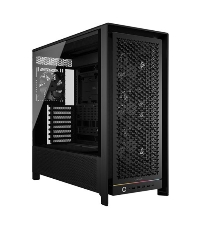 Corsair FRAME 5000D RS Modular Gaming Case w/ Glass Side, E-ATX, 4x PWM Fans, USB-C, ARGB Strip, Compatible, Black