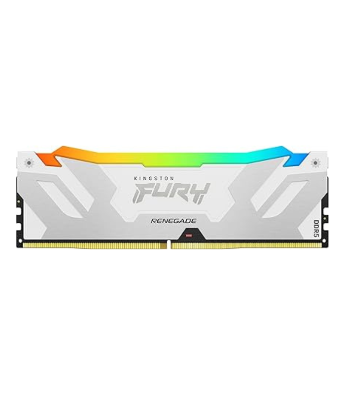 Kingston Fury Renegade RGB 32GB, DDR5, 6400MHz, CL32, 1.4V, ECC, XMP 3.0, PMIC, DIMM Memory, White