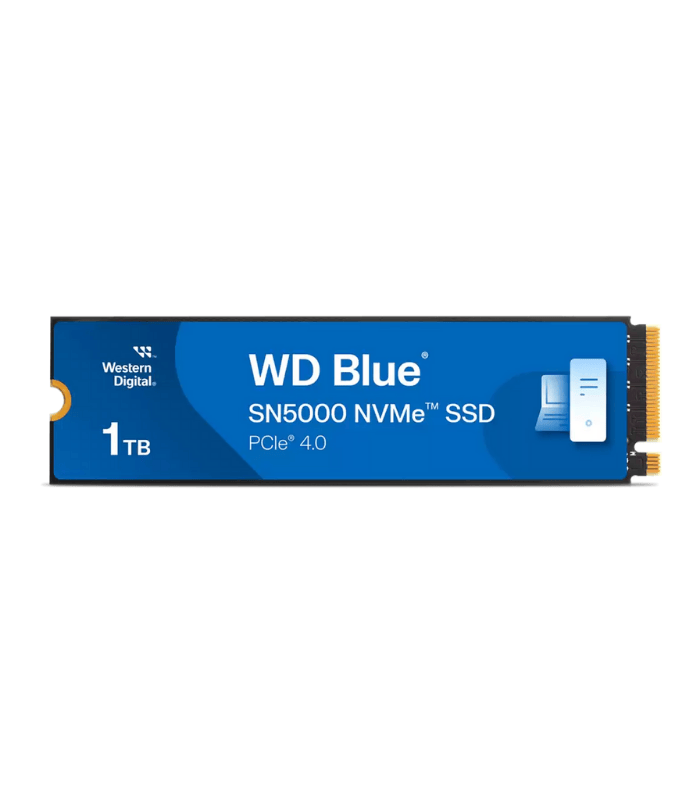 WD 1TB Blue SN5000 M.2 NVMe Gen4 SSD, M.2 2280, PCIe4, 3D NAND TLC, R/W 5150/4900 MB/s, 730K/770K IOPS