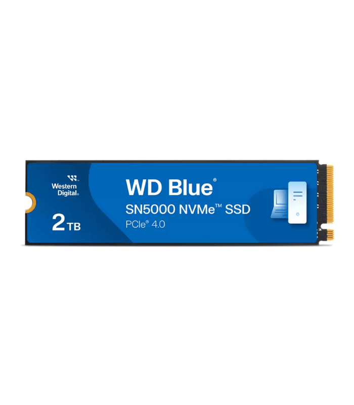 WD 2TB Blue SN5000 M.2 NVMe Gen4 SSD, M.2 2280, PCIe4, 3D NAND TLC, R/W 5150/4850 MB/s, 650K/770K IOPS