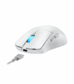 Asus ROG Harpe Ace Mini Gaming Mouse, Wireless/Bluetooth/USB, Ultralight 49g, 42000 DPI, 8000Hz, Esports Approved, Moonlight White