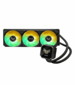 Asus TUF Gaming LC III 360 ARGB LCD Liquid CPU Cooler, 360mm Radiator, Customisable 2.8" LCD, 3x ARGB PWM Fans, Black