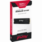 Kingston 1TB  Fury Renegade G5 Gen5 M.2 NVMe SSD, M.2 2280, PCIe 5.0, 3D TLC NAND, R/W 14.2K/11K MB/s, 2.2M/2.15M IOPS