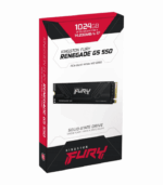 Kingston 1TB  Fury Renegade G5 Gen5 M.2 NVMe SSD, M.2 2280, PCIe 5.0, 3D TLC NAND, R/W 14.2K/11K MB/s, 2.2M/2.15M IOPS