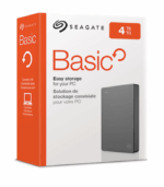 Seagate Basic 4TB Portable External Hard Drive, 2.5", USB 3.0, Grey