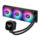 Asus TUF Gaming LC III 360 ARGB LCD Liquid CPU Cooler, 360mm Radiator, Customisable 2.8" LCD, 3x ARGB PWM Fans, Black - Image 3