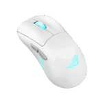Asus ROG Keris II Origin Wireless Lightweight RGB Gaming Mouse, Wired/Wireless/Btooth, AimPoint Pro Sensor, Push-Fit Switch Socket, 42000 DPI, Moonlight White - Image 2
