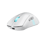 Asus ROG Keris II Origin Wireless Lightweight RGB Gaming Mouse, Wired/Wireless/Btooth, AimPoint Pro Sensor, Push-Fit Switch Socket, 42000 DPI, Moonlight White - Image 3