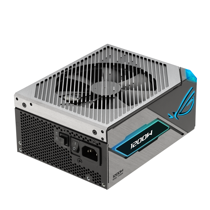 h732 (4) Asus 1200W ROG Thor Platinum III PSU, ATX 3.1, Fully Modular, 80+ Platinum, RGB Lighting, OLED Display, GaN MOSFET, GPU-First, Lambda A++ - Image 3