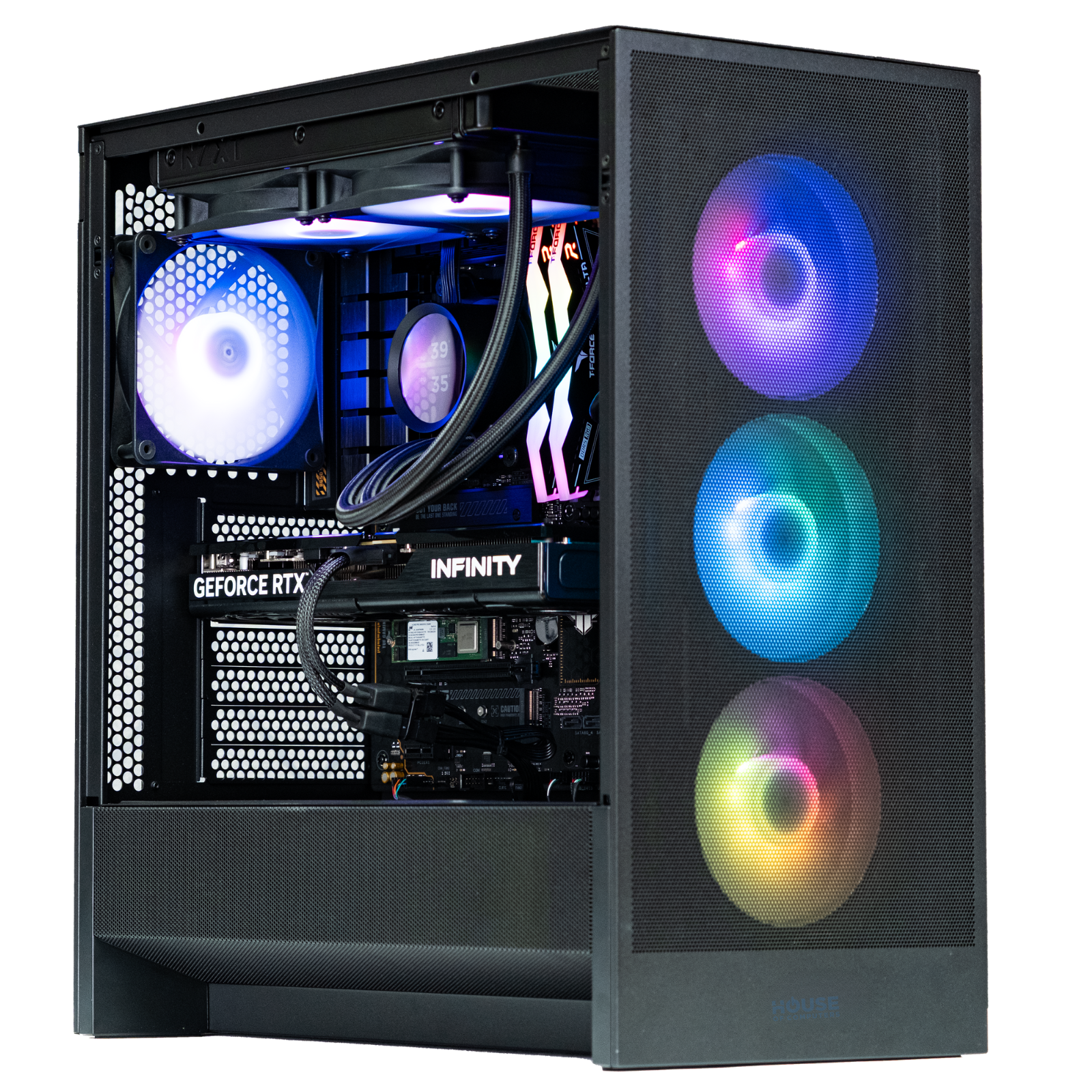 BattleBox Pro V2 RTX 5070 12GB AMD Ryzen 7 9700X 32GB DDR5 RAM 2TB SSD Storage Gaming Desktop PCs