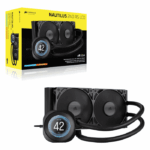 Corsair NAUTILUS 240 RS LCD Liquid CPU Cooler, Personalised LCD Screen, RS120 Magnetic Dome Fans, Daisy-Chain Connections, Black