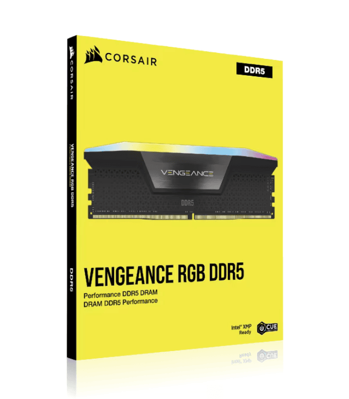Corsair Vengeance 16GB, DDR5, 5200MHz (PC5-41600), CL40, 1.25V, XMP 3.0, PMIC, Black, DIMM Memory