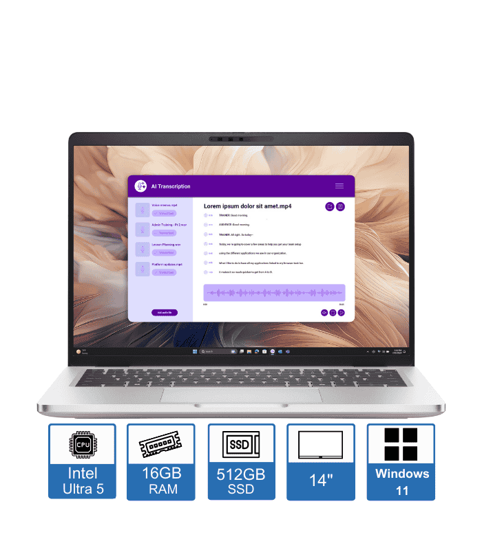 Dell Pro 14 Plus PB14250 – 14″ – Intel Core Ultra 5-235U – 16GB RAM – 512GB SSD – Windows 11 Pro – 3-Year Pro Support