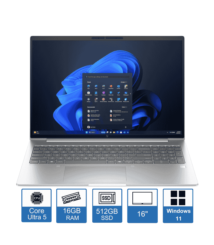 HP EliteBook 6 G1i – Intel Core Ultra 5-225U – 16GB RAM – 512GB SSD – 16" FHD Display – Windows 11 Pro – 1 Year Warranty
