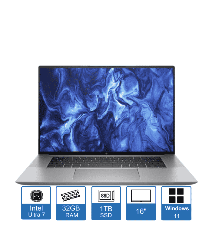 HP ZBook Studio G11 – Intel Core Ultra 7 155H – 16″ WQXGA Display –32GB RAM – 1TB SSD – NVIDIA RTX 2000 8GB – Windows 11 Pro – 1-Year Warranty