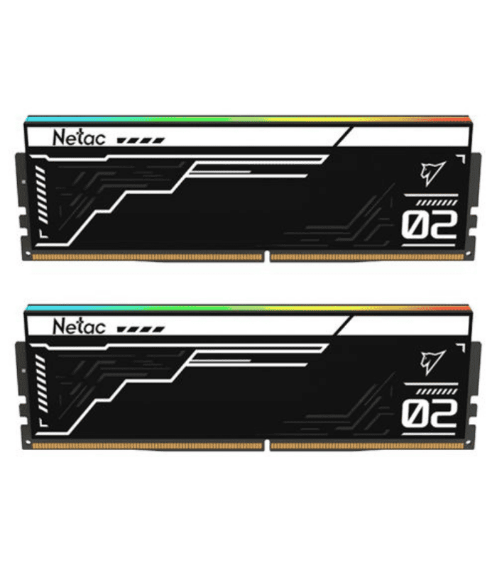 Netac Shadow II RGB Black 32GB Kit (2 x 16GB), DDR5, 6200MHz, CL32, AMD EXPO & Intel XMP 3.0, ECC, PMIC, DIMM Memory
