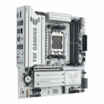 Asus TUF GAMING B850M-PLUS WIFI7 W, AMD B850, AM5, Micro ATX, 4 DDR5, HDMI, DP, Wi-Fi 7, 2.5G LAN, 3x M.2, White - Image 4