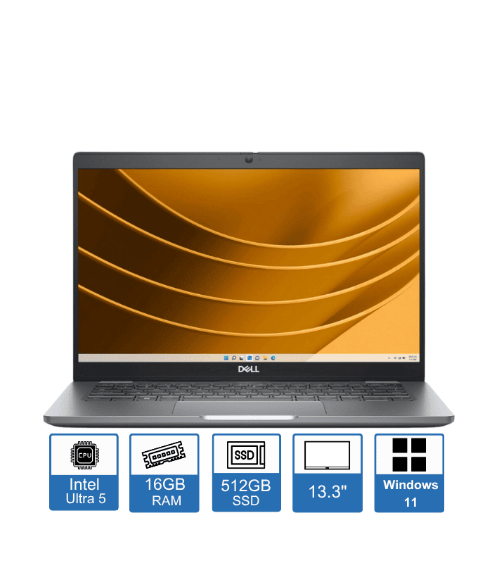 Dell Latitude 5350, 13.3″ FHD Display, Intel Core Ultra 5 135U, 16GB RAM, 512GB SSD, Windows 11 Pro, 3 Year Pro Support