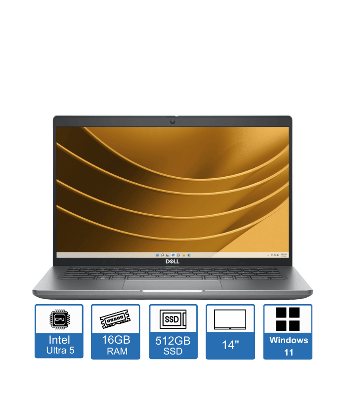Dell Latitude 5450, 14 FHD Display, Intel Core Ultra 5 125U, 16GB RAM, 512GB SSD, Windows 11 Pro, 3 Year Pro Support