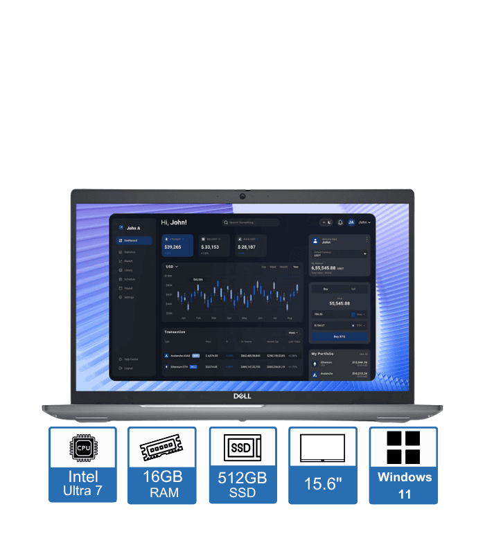 Dell Precision 3590,15.6″ FHD Display, Intel Core Ultra 7 155H, 16GB RAM, 512GB SSD, RTX 500 Ada, Windows 11 Pro, 3 Year Pro Warranty
