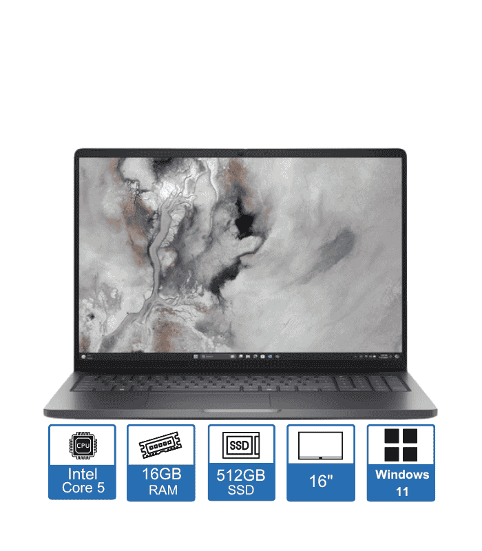 Dell Pro 16 PC16250 – 16″ FHD Display – Intel Core 5-120U – 16GB RAM – 512GB SSD – Windows 11 Pro – 3-Year Pro Support