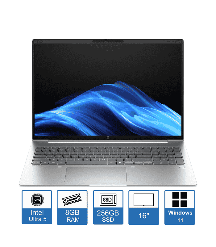HP ProBook 4 G1i 16 WUXGA Display Intel Core Ultra 5-120U 8GB RAM 256GB SSD Windows 11 Pro 1 Year Warranty