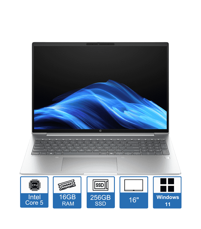HP ProBook 4 G1i – 16″ WUXGA Display – Intel Core 5-120U – 16GB RAM – 256GB SSD – Windows 11 Pro – 1-Year Warranty