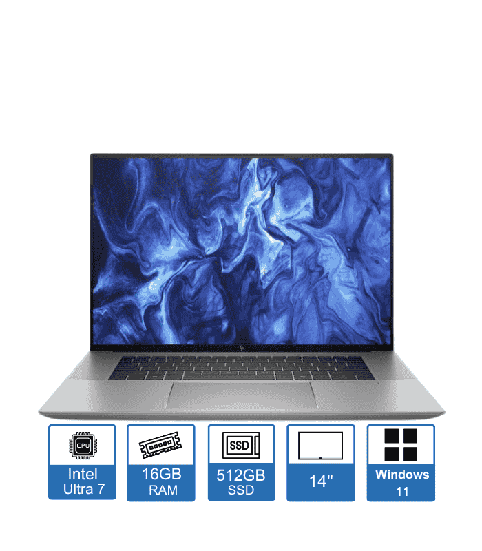 HP ZBook 8 G1i – 14″ WUXGA Display– Intel Core Ultra 7-255H – 16GB RAM – 512GB SSD – RTX 500 4GB – Windows 11 Pro – 1-Year Warranty