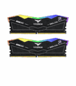 Team T-Force Delta RGB 64GB Kit (2 x 32GB), DDR5, 6400MHz (PC5-51200), CL40, ECC, AMD EXPO & XMP 3.0, PMIC, DIMM Memory, Black