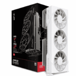 XFX Swift RX 9070 OC White Gaming Edition, PCIe5, 16GB DDR6, HDMI, 3 DP, 2700MHz Clock, Overclocked