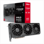 Asus PRIME RX 9070 EVO OC, PCIe5, 16GB DDR6, HDMI, 3 DP, 2610MHz Clock, Overclocked, Compact SFF-Ready