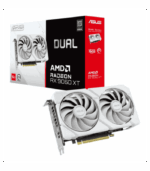 Asus DUAL RX 9060 XT White, PCIe5, 16GB DDR6, HDMI, 2 DP, 3250MHz Clock, Compact SFF-Ready
