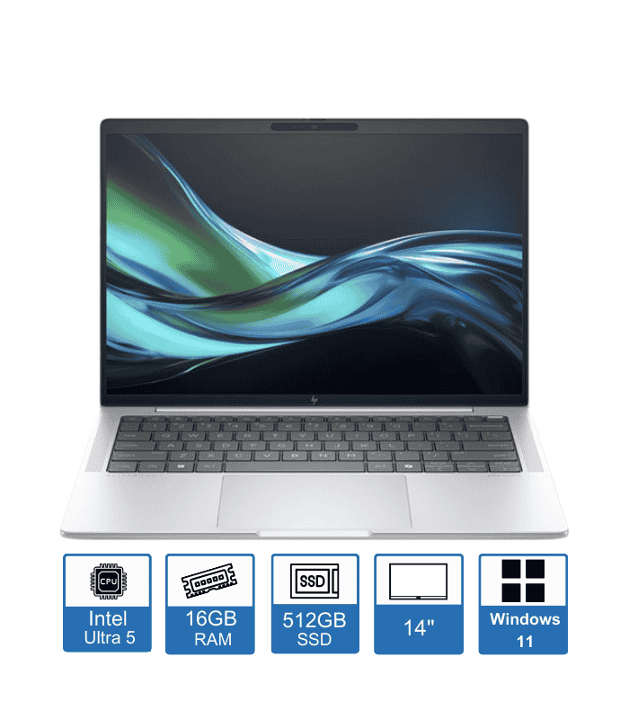 HP EliteBook 1040 G11 14 WUXGA Display Intel Core Ultra 5-125H 16GB RAM 512GB SSD Windows 11 Pro 1 Year Warranty