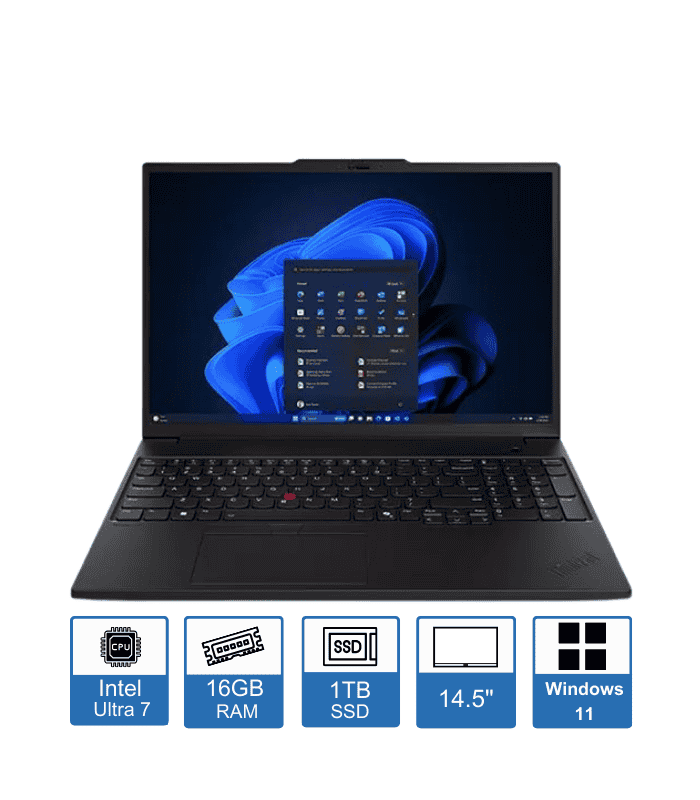 Lenovo ThinkPad P14s Gen 5 14.5 WUXGA IPS Display Intel Core Ultra 7-155H 16GB RAM 1TB SSD RTX 500 Ada Windows 11 Pro 3 Year Warranty