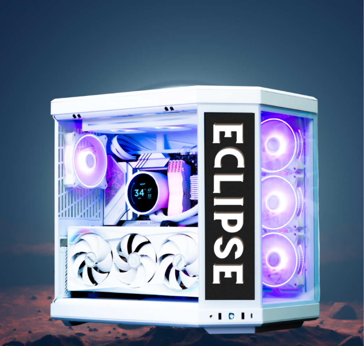 eclipse white gaming pcs