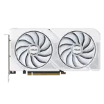 Asus DUAL RTX 5060 Ti OC, PCIe5, 16GB DDR7, HDMI, 3 DP, 2632MHz Clock, Overclocked, Compact SFF-Ready, White - Image 2