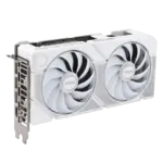 Asus DUAL RTX 5060 Ti OC, PCIe5, 16GB DDR7, HDMI, 3 DP, 2632MHz Clock, Overclocked, Compact SFF-Ready, White - Image 3