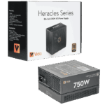 Vida 750W Heracles Black ATX 3.1 Gaming PSU, 80+ Gold, Fully Modular, 140mm Ultra-Quiet FDM Fan, Flat Black Cables, PCIe 5.1