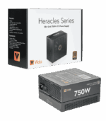 Vida 750W Heracles Black ATX 3.1 Gaming PSU, 80+ Gold, Fully Modular, 140mm Ultra-Quiet FDM Fan, Flat Black Cables, PCIe 5.1