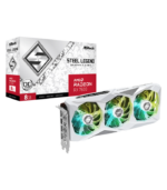 Asrock Radeon RX 7600 White Graphics Card, 8GB GDDR6 128-bit Memory, 3-Fan Active Cooling