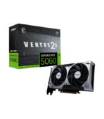 MSI Gaming GeForce RTX 5060 Ventus 2X OC Edition 8GB GDDR7 – PCIe 5.0, 3x DisplayPort, 1x HDMI, Compact Dual-Fan Gaming Graphics Card