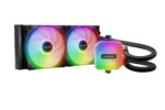be quiet! LIGHT LOOP 240mm ARGB, High Performance, AIO Liquid CPU Cooler with 2x Light Wings LX 120mm PWM Fans, Black - Image 2